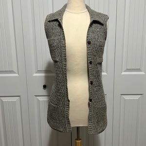 Vintage Hermes Cashmere button Up vest